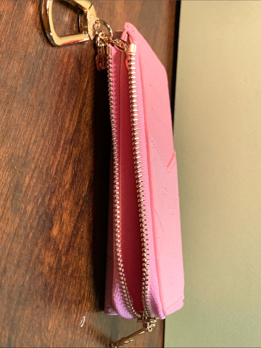 Pink Embossed Key & Card Holder - Picture 4 of 6